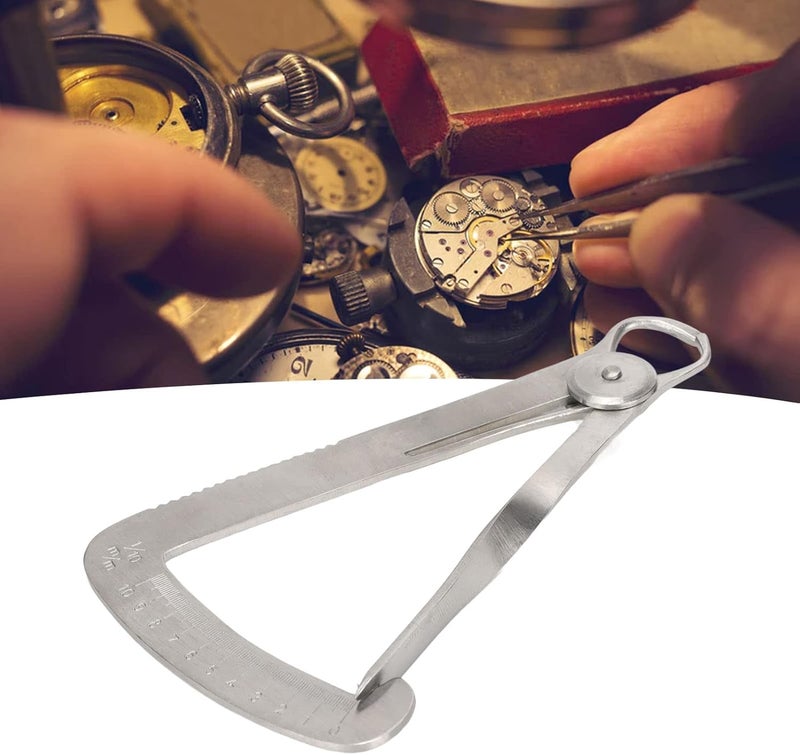 woobles Inner Caliper Ruler Stainless Steel Rustproof Jewelry Stones Measuring Tool 0‑10mm Hardware Tool - Image 5